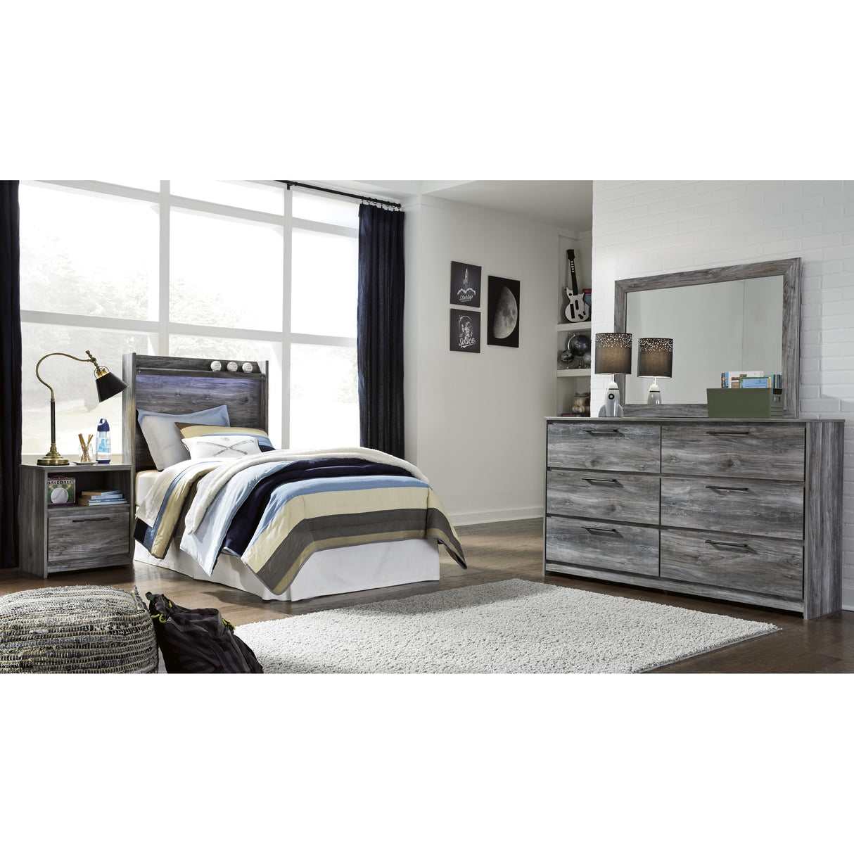  Signature Design by Ashley Baystorm B221-53 Twin Panel Headboard IMAGE 7