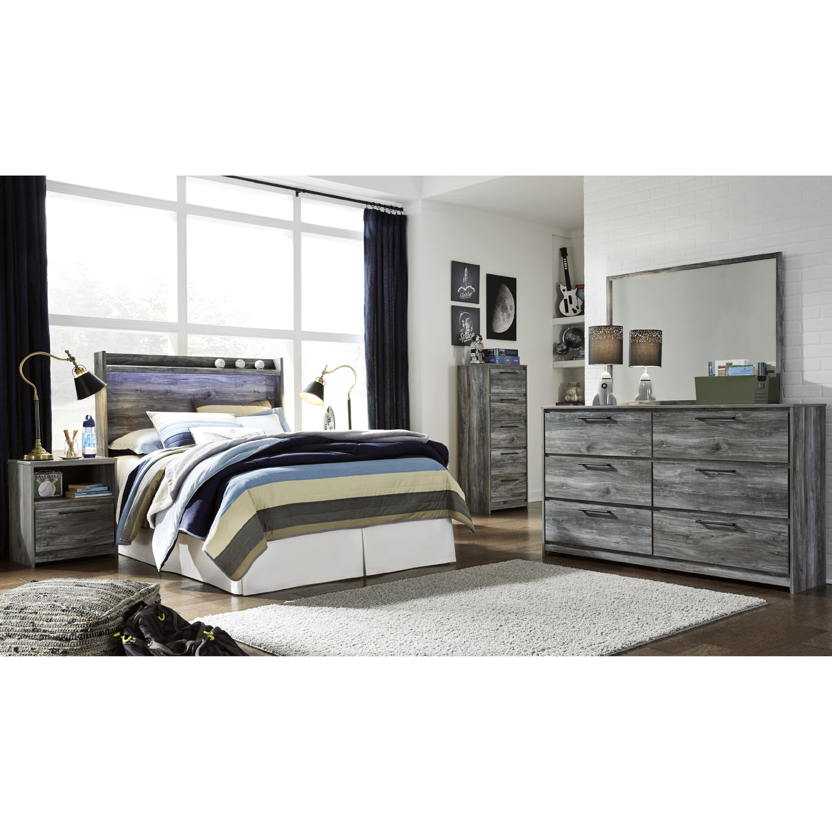  Signature Design by Ashley Baystorm B221-87 Full Panel Headboard IMAGE 8