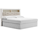  Signature Design by Ashley Altyra B2640-69 King Upholstered Panel Bookcase Headboard IMAGE 2