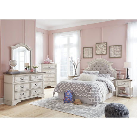  Signature Design by Ashley Realyn B743-87 Full Upholstered Panel Headboard IMAGE 4