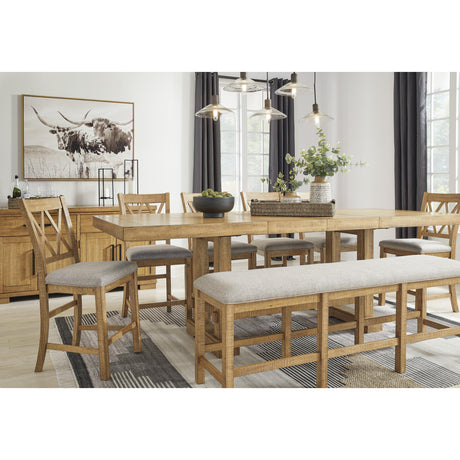 Signature Design by Ashley Havonplane D773-09 XL Counter Upholstered Dining Room Bench IMAGE 7