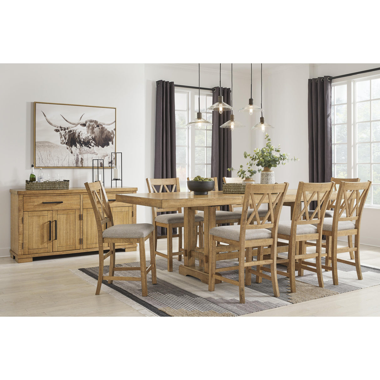  Signature Design by Ashley Havonplane D773-124 Upholstered Barstool IMAGE 10