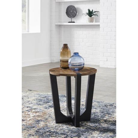  Signature Design by Ashley Hanneforth T726-6 Round End Table IMAGE 4