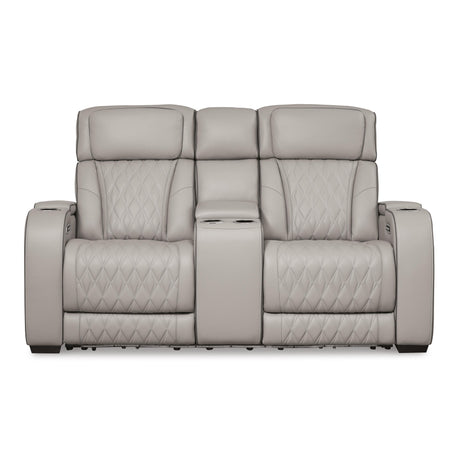  Signature Design by Ashley Boyington U2710518 Power Reclining Loveseat with Console and Adjustable Headrest IMAGE 3