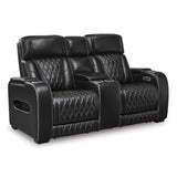  Signature Design by Ashley Boyington U2710618 Power Reclining Loveseat with Console and Adjustable Headrest IMAGE 1