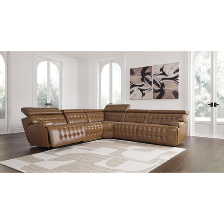  Signature Design by Ashley Temmpton U92708S4 5 pc Power Reclining Sectional IMAGE 3