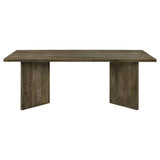  Coaster Furniture Tyler 130511 80-inch Solid Wood Dining Table - Mango Brown IMAGE 2