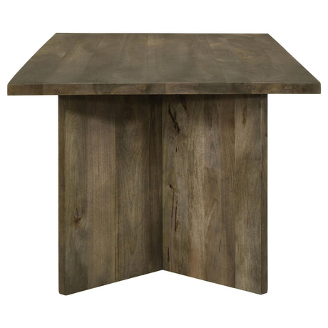  Coaster Furniture Tyler 130511 80-inch Solid Wood Dining Table - Mango Brown IMAGE 4