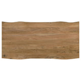  Coaster Furniture Bradshaw 115541 80-inch Live Edge Wood Dining Table - Natural Acacia IMAGE 4