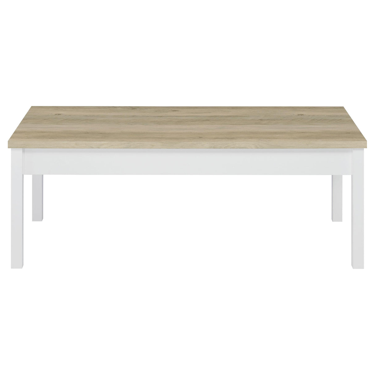  Coaster Furniture Stacie 709950 3-piece Coffee Table Set - Distressed Pine and White IMAGE 4