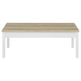  Coaster Furniture Stacie 709950 3-piece Coffee Table Set - Distressed Pine and White IMAGE 4