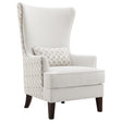  Coaster Furniture Pippin 904066 Upholstered High Wingback Accent Chair - Latte IMAGE 1
