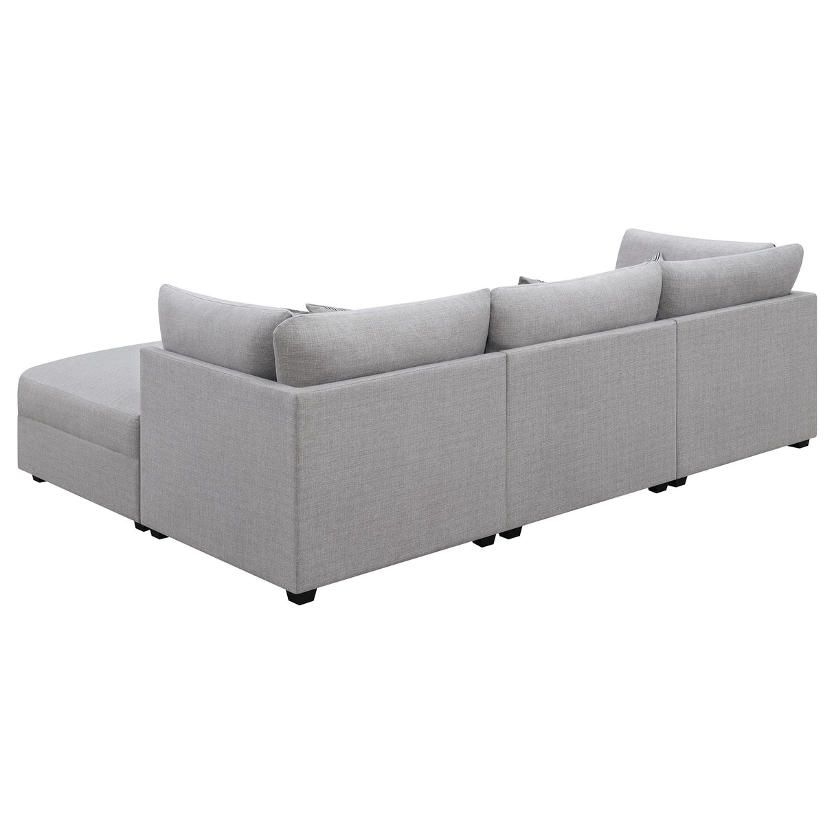  Coaster Furniture Cambria 551511-S4A 4 pc Upholstered Modular Sectional - Grey IMAGE 5