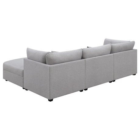  Coaster Furniture Cambria 551511-S4A 4 pc Upholstered Modular Sectional - Grey IMAGE 5