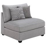  Coaster Furniture Cambria 551511-S4A 4 pc Upholstered Modular Sectional - Grey IMAGE 7