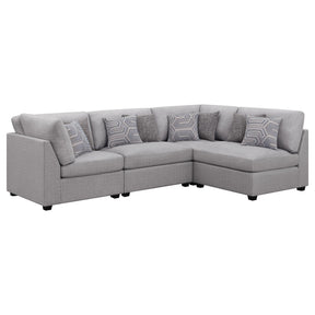  Coaster Furniture Cambria 551511-S4B 4 pc Upholstered Modular Sectional - Grey IMAGE 1