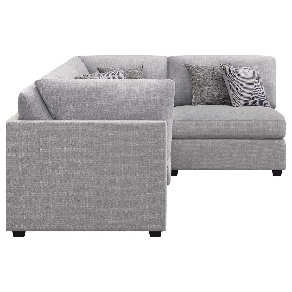  Coaster Furniture Cambria 551511-S4B 4 pc Upholstered Modular Sectional - Grey IMAGE 5