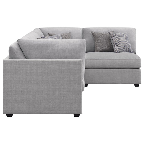  Coaster Furniture Cambria 551511-S4B 4 pc Upholstered Modular Sectional - Grey IMAGE 5