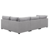  Coaster Furniture Cambria 551511-S5A 5 pc Upholstered Modular Sectional - Grey IMAGE 4