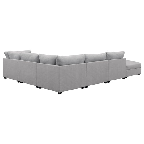  Coaster Furniture Cambria 551511-SET 6 pc Upholstered Modular Sectional - Grey IMAGE 9