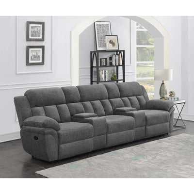  Coaster Furniture Bahrain 609541T 5-piece Upholstered Home Theater Seating - Charcoal IMAGE 1