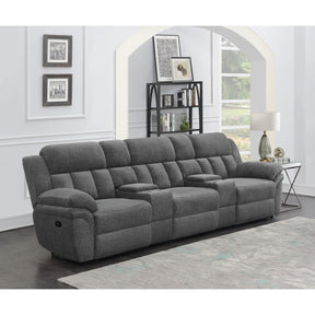  Coaster Furniture Bahrain 609541T 5-piece Upholstered Home Theater Seating - Charcoal IMAGE 1
