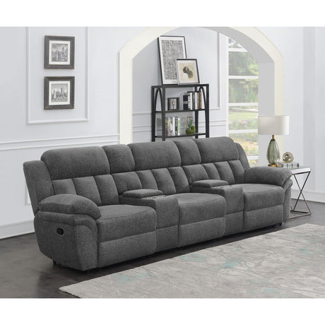  Coaster Furniture Bahrain 609541T 5-piece Upholstered Home Theater Seating - Charcoal IMAGE 1