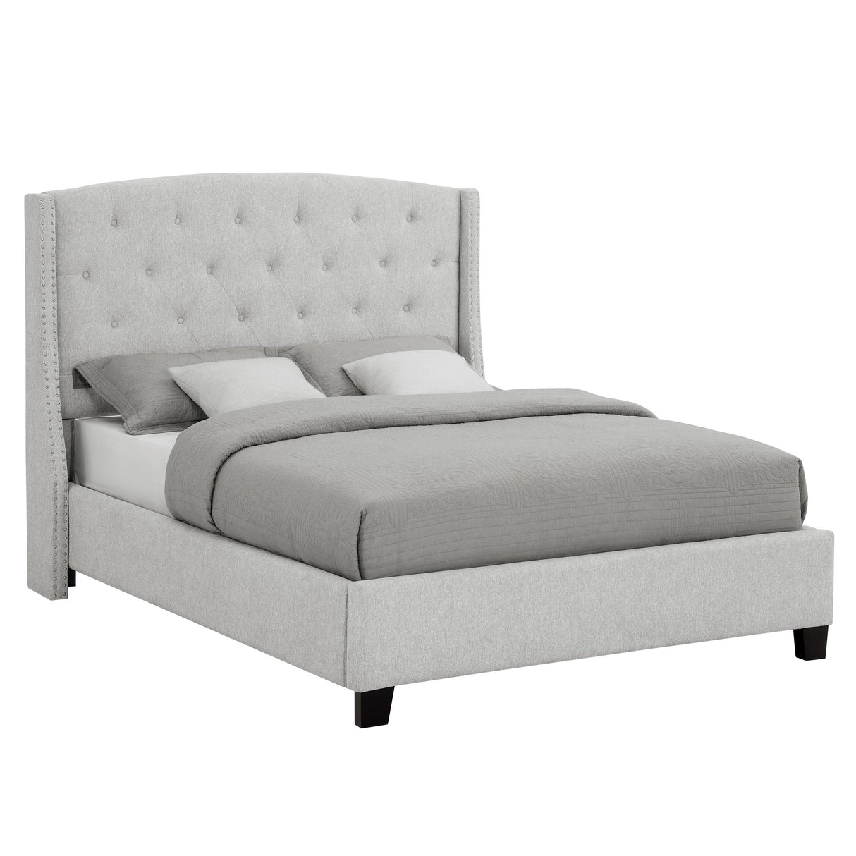  Crown Mark Eva 5111DV-K King Platform Bed - Dove Grey IMAGE 1