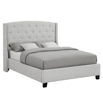  Crown Mark Eva 5111DV-Q Queen Platform Bed - Dove Grey IMAGE 1