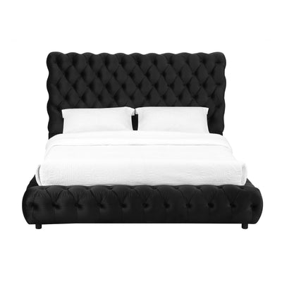  Crown Mark Flory 5112BK-Q Queen Bed - Black IMAGE 1