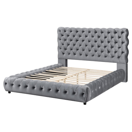  Crown Mark Flory 5112GY-Q Queen Bed - Grey IMAGE 3