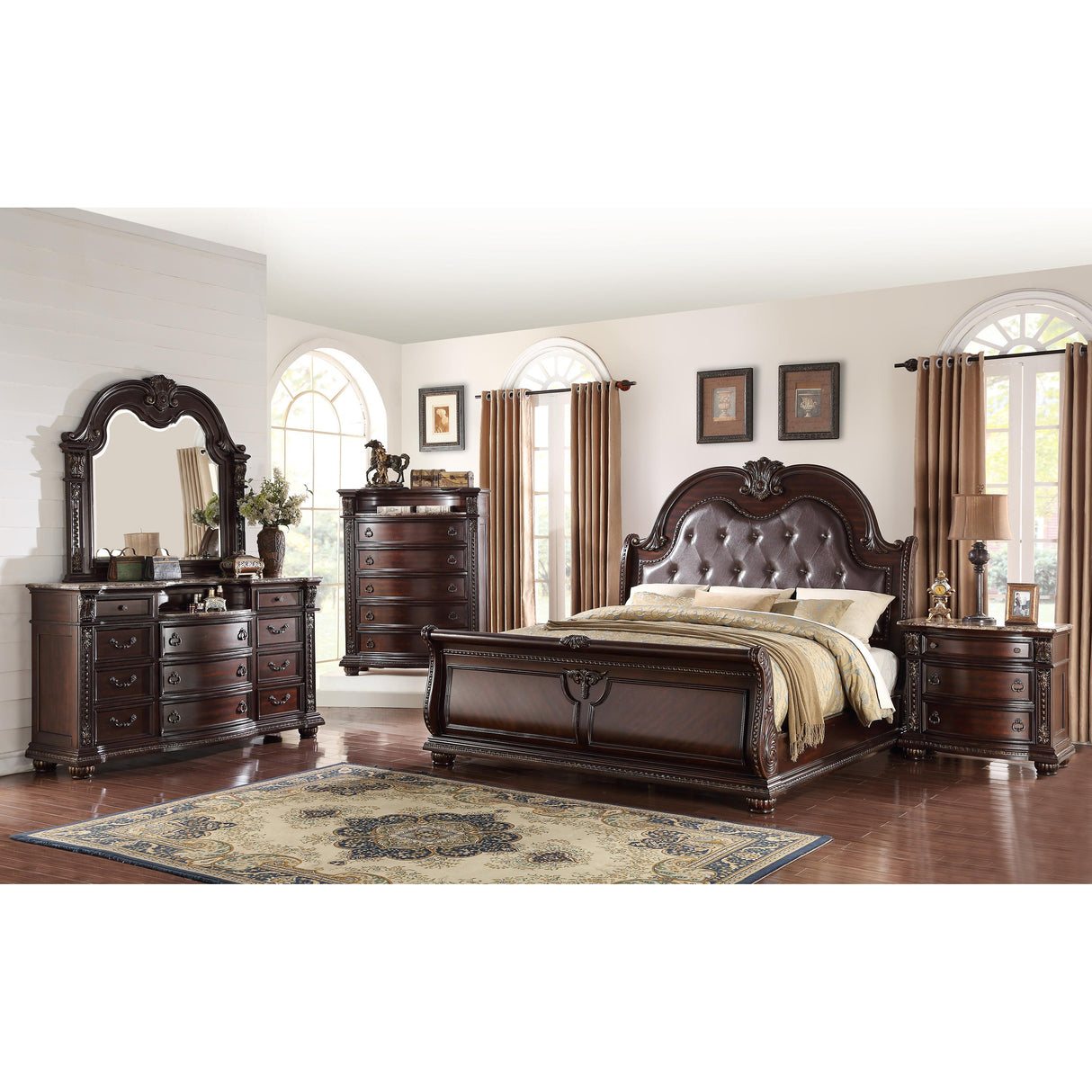  Crown Mark Stanley B1600B-Q Queen Bed IMAGE 2