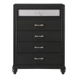  Crown Mark Lila B4398-4 Chest - Black IMAGE 1