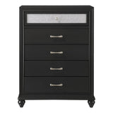  Crown Mark Lila B4398-4 Chest - Black IMAGE 1