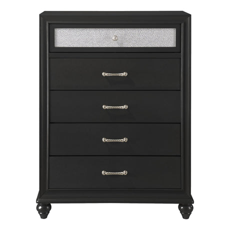  Crown Mark Lila B4398-4 Chest - Black IMAGE 1