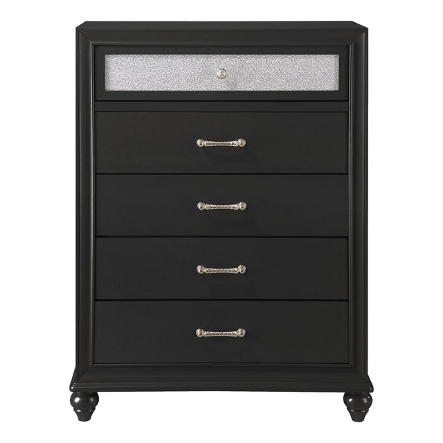 Crown Mark Lila B4398-4 Chest - Black IMAGE 1