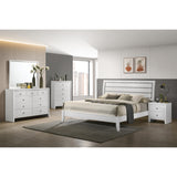 Crown Mark Evan B4710-11 Dresser Mirror - White IMAGE 4