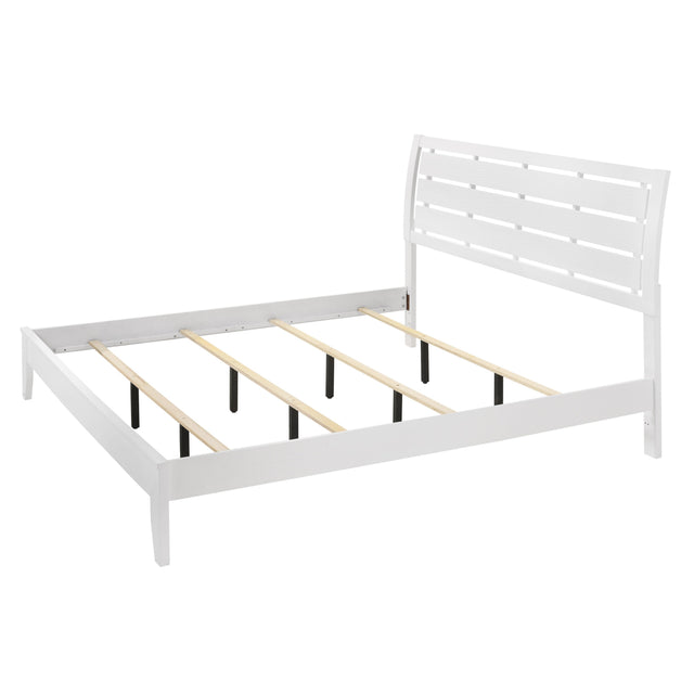  Crown Mark Evan B4710-K King Bed - White IMAGE 1