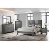  Crown Mark Denker B4715-2 Nightstand - Gunmetal IMAGE 2