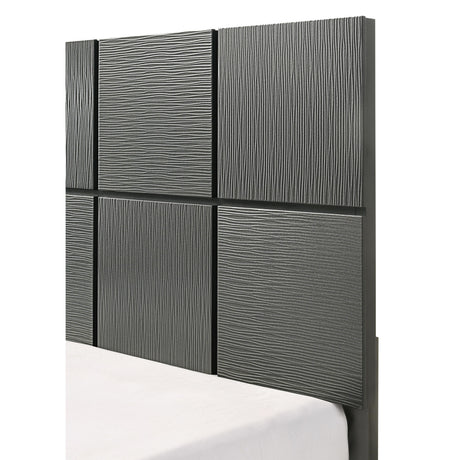  Crown Mark Denker B4715-Q Queen Bed - Gunmetal IMAGE 4