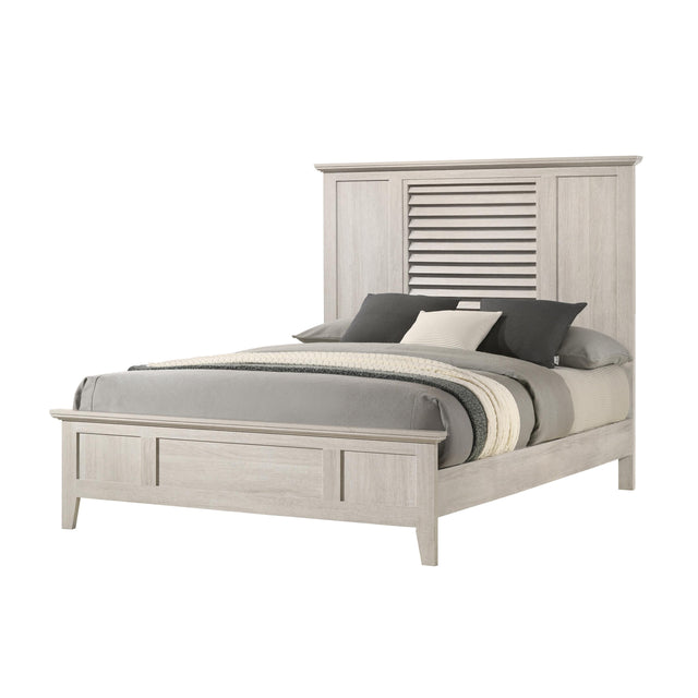  Crown Mark Sarter B4740-K King Bed - White IMAGE 1