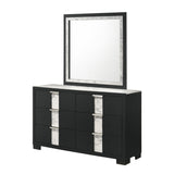  Crown Mark Rangley B6835-11 Dresser Mirror - Black IMAGE 4