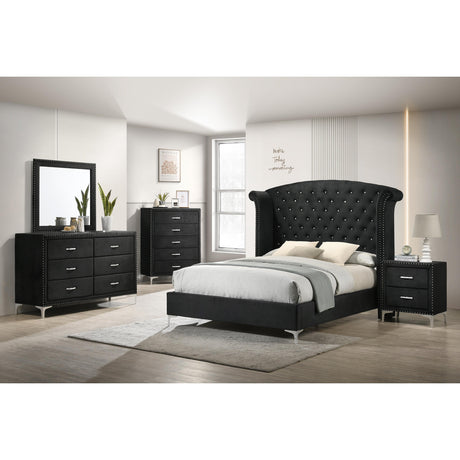  Crown Mark Lucinda B9265-11 Dresser Mirror - Black IMAGE 2