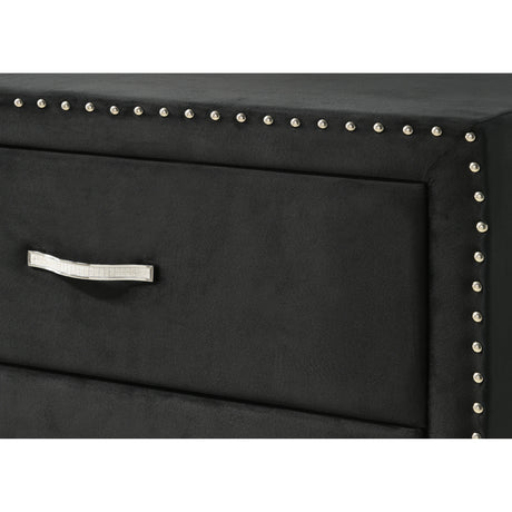  Crown Mark Lucinda B9265-2N Nightstand - Black IMAGE 5