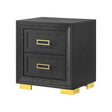  Crown Mark Pepe B9290-2 Nightstand - Black IMAGE 1