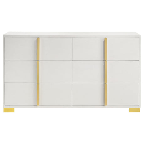  Coaster Furniture Marceline 222933 6-Drawer Dresser - White IMAGE 4
