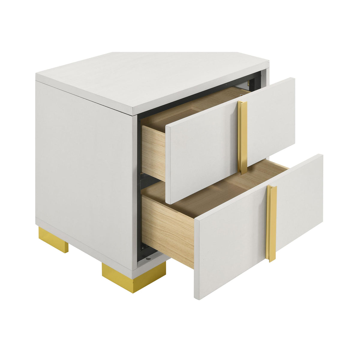  Coaster Furniture Marceline 222932 2-Drawer Nightstand - White IMAGE 4