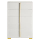  Coaster Furniture Marceline 222935 5-Drawer Bedroom Chest - White IMAGE 4