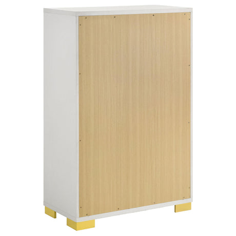  Coaster Furniture Marceline 222935 5-Drawer Bedroom Chest - White IMAGE 7
