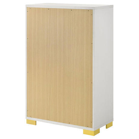  Coaster Furniture Marceline 222935 5-Drawer Bedroom Chest - White IMAGE 9